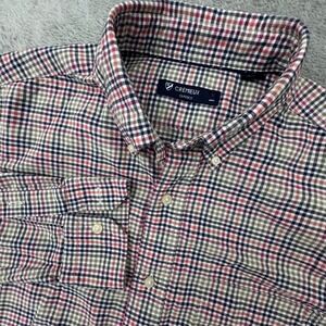Cremieux Men's Shirt Size Medium Long Sleeve Button Front Colorful Check Pattern